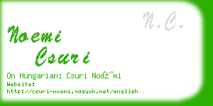 noemi csuri business card